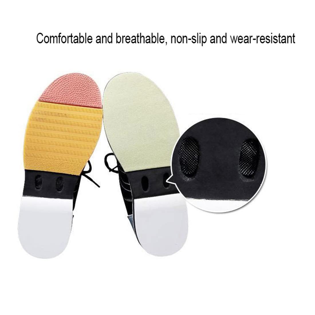 VEACAM Unisex Bowling Shoes, Lace Up Bowl Shoes Breathable Lightweight Bowling Gym Sneakers Casual Bowling Athletic Trainers,Yellow,6