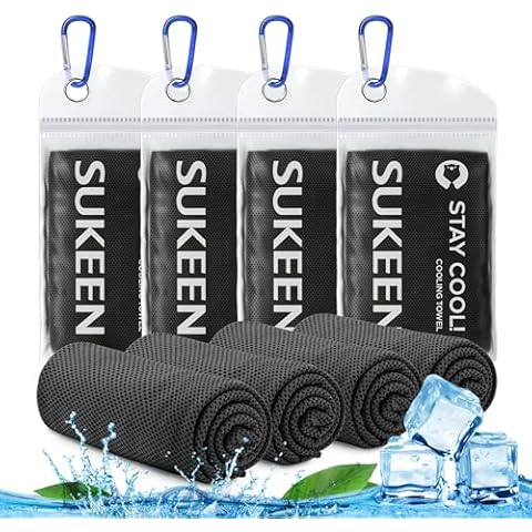 Sukeen Cooling Towels 4 Pack for Sports Cover