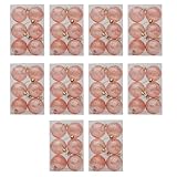 LckCryspho 透明なレターフラワークリスマスツリー飾り10個セット – カラフルな吊り下げペンダントで季節のデコレーションを演出 (b)