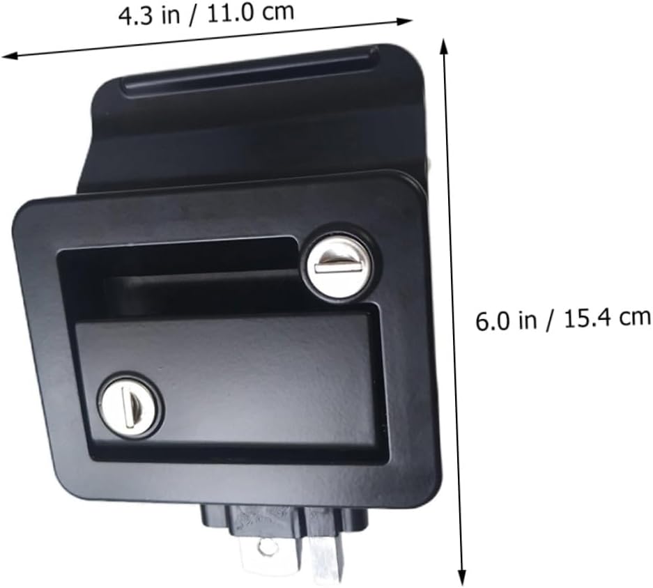 Rv Door Latch Zinc Alloy Corrosion-Resistant Camper Door Lock with Unique Keys Rv Lock Accessory for Travel Trailer Enclosed Vehicle Security