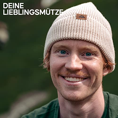 Danish Endurance Merino Wool Beanie For Men & Women, Knitted Winter Hat, White, One Size #TOP3