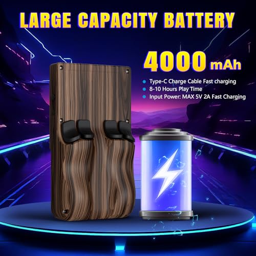 R36TMAX Retro Gaming Console Handheld – 4.0" IPS Screen, 23+ Emulators, 64GB Preloaded Game Console, 5G WiFi Online Play, RGB Joystick, 4000mAh Portable Retro Game Console –Wood Grain Coffee Brown by xiskt - Image 7