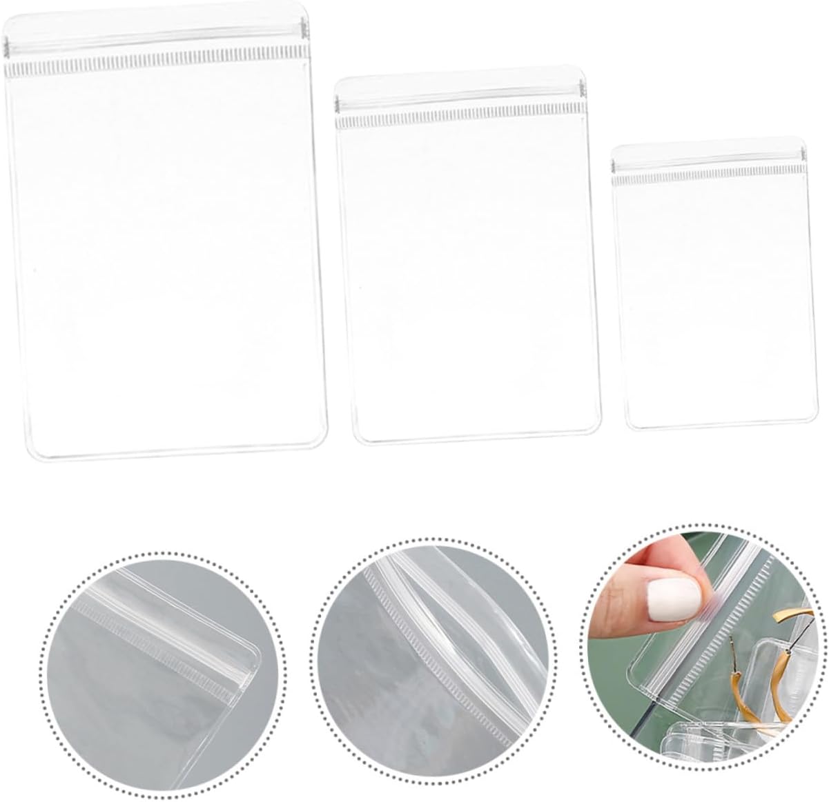 Outanaya 300pcs Jewelry Organizer Bags Portable - Pouches for Earrings Travel-friendly Storage Multi-sized for Jewelry Storage Travel