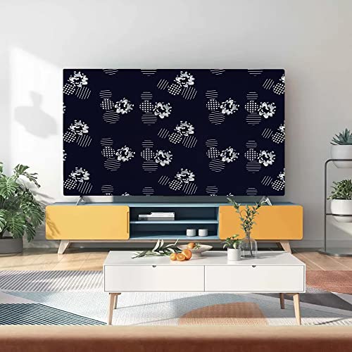 Image of Glassiano Marigold Dustproof Printed 65 inch LED TV Cover Screen Protector Compatible for All Models, Print 24