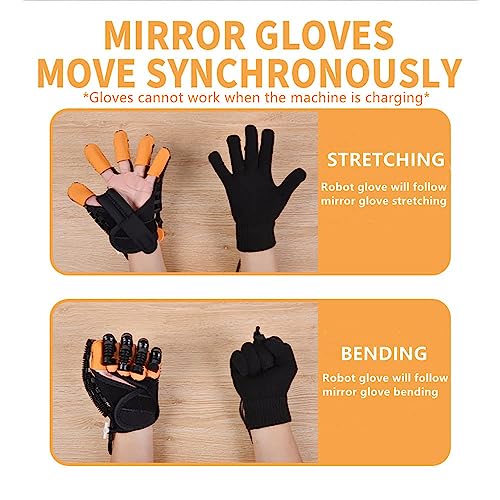 Image of Rehabilitation Robot Gloves Upgrade Hemiplegia Hand Stroke Recovery Equipment (Right Hand-M)