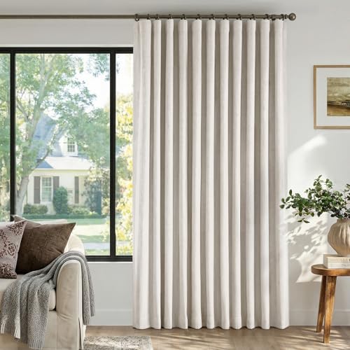 INOVADAY Thermal Sliding Door Curtains 100% Blackout...