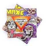 Monster Jam Lunch Napkins, 16-Pack, 3-Ply - Monster Truck Party Supplies with All-Over Logo Design for Birthday & Themed Events