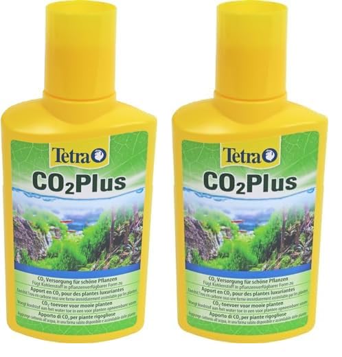 Tetra CO2 Plus flüssiger Kohlenstoff-Dünger für prächtige Aquarienpflanzen, 250 ml Flasche (Packung mit 2)