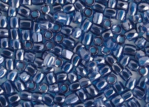 Czech Seed Beads 3Cut 12/0 Capri Blue Luster 3600 Beads for Jewelry Making and Crafts