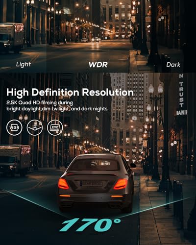 Izeeker 100 NEW 2.5K Dash Cam, 1440P Qhd Car Camera thumb #2