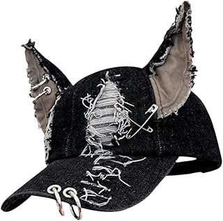 Comprar Generisch Gorra de béisbol con orejas de conejo, sombrero rasgado para espectáculos de conciertos de ídolos, gorro transpirable para adultos