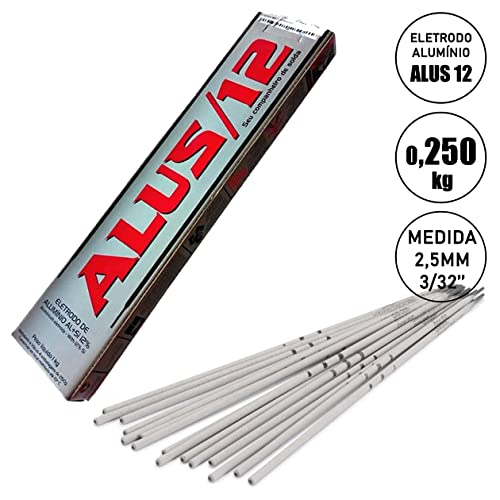 250g de Eletrodo Revestido Solda de Alumínio Alus 12 2.5mm - GD
