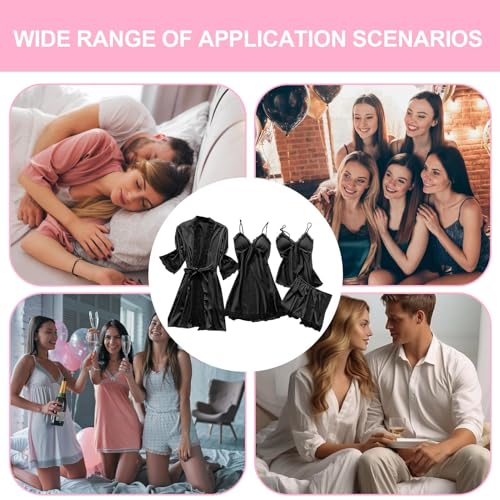 Pijamas de encaje transpirables para mujer: adiós al calor con lencería cómoda de hogar 5
