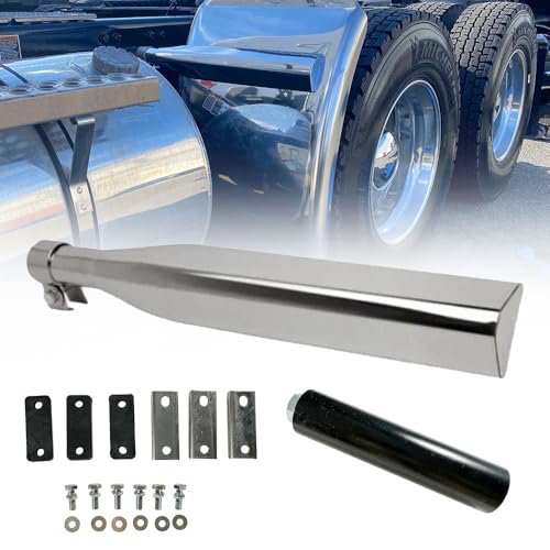 JKYH TECHPLUS New Stainless Steel Quarter Fender Bracket for Quarter Single Axle Half Tandem Full Tandem Fenders Triangle Peterbilt Kenworth Freightliner