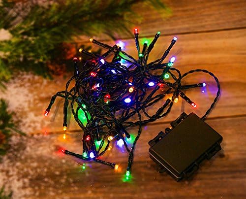 Best Artificial 30 Bright White LED Outdoor Battery 8 Multi-Function String Lights 3M Length Waterproof with Timer Party Christmas Fairy