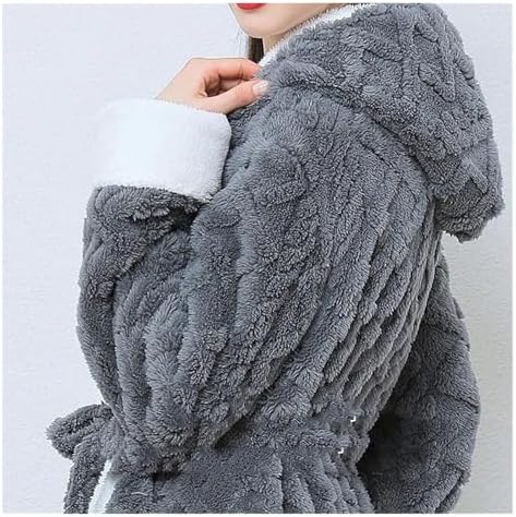 Luxurious Bathrobe Pajamas Soft Warm Housecoats With Pockets Bathrobe - 2