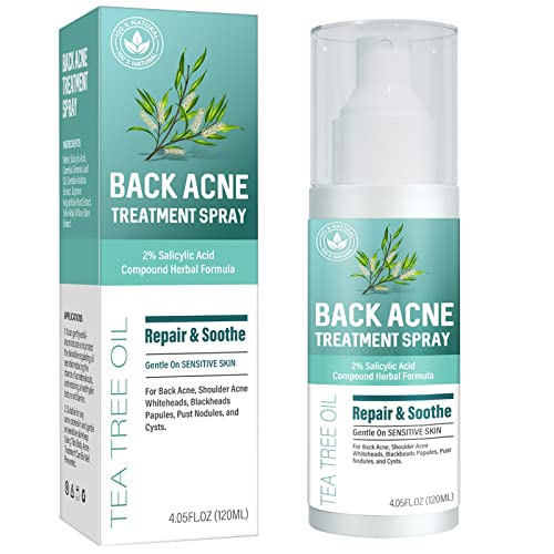 Back Acne Treatment, Body Acne Treatment Spray With Salicylic Acid, Maximum Strength Hormonal Acne Treatment For For Teens, Suitable For All Skin Types #TOP5