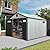 Domi 8x12FT Outdoor Storage Shed - Plastic Tool Storage Shed with Lockable Door, Weatherproof Design for Patio Furniture, Lawn Mowers & Bikes, Includes Ventilation Windows