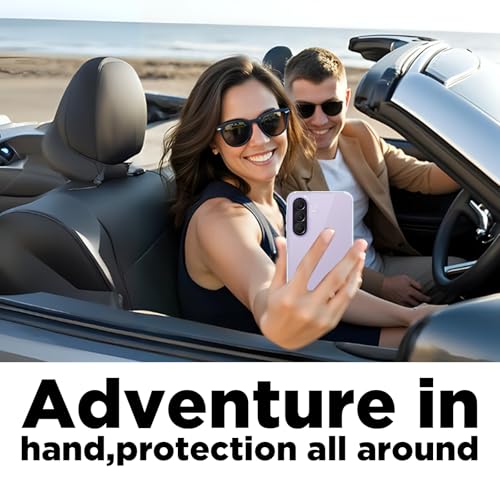 Image of RIGGEAR Shockproof Clear Hybrid Armor Back Cover Case Compatible with Samsung Galaxy A37 5G (Transparent PC and TPU Bumper)