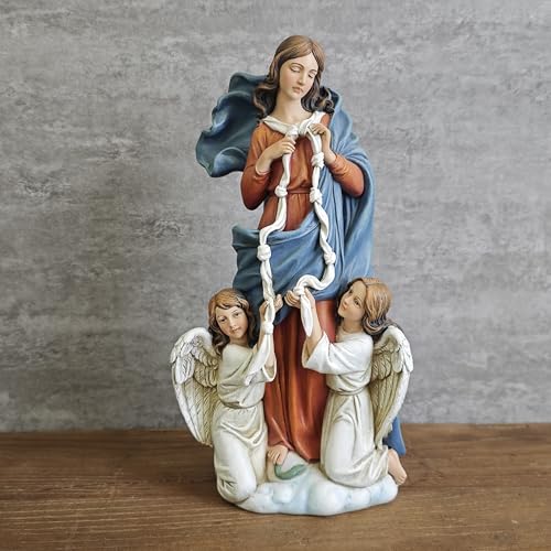 Estatua Católica Mary Untier of Knots 9.8 in miniatura 2