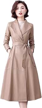 Amazon.com: Wvapzxx Women Long Sheepskin Coat Spring Autumn