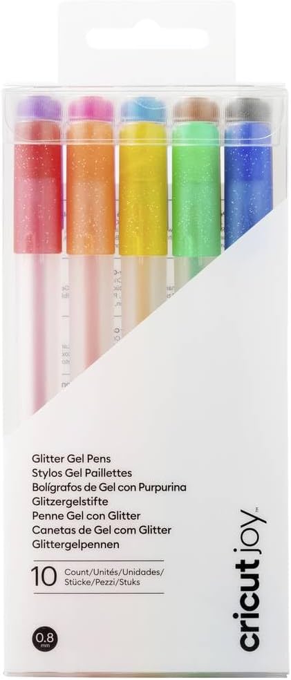 JOY GLITTER GEL RAINBOW PEN SET 10CT