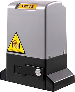 VEVOR Ouvre-portail coulissant automatique 1497 kg, moteur d'ouverture de portail avec 2 télécommandes, portail roulant d'allée, distance de la télécommande 70 m, ouvre-porte pour portail coulissant