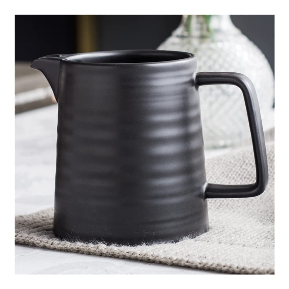 Oumifa 500Ml Black Pot Coffee Presser Ceramic Coffee Dripper 1-2 Cups Coffee Drip Filter Pot Pour Over Coffee Maker With Separate Stand For Filte 500Ml (Color : )
