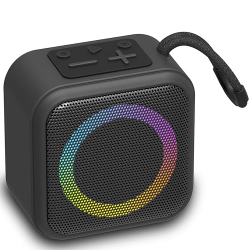 LEADZON Bluetooth ポータブルスピーカー|ブルートゥース5.3対応 ワイヤレススピーカー Hi-Fiステレオ音響|小型軽量 最大時間連続再生|防塵 家庭用・ガーデニング・キャンプ・旅行に最適