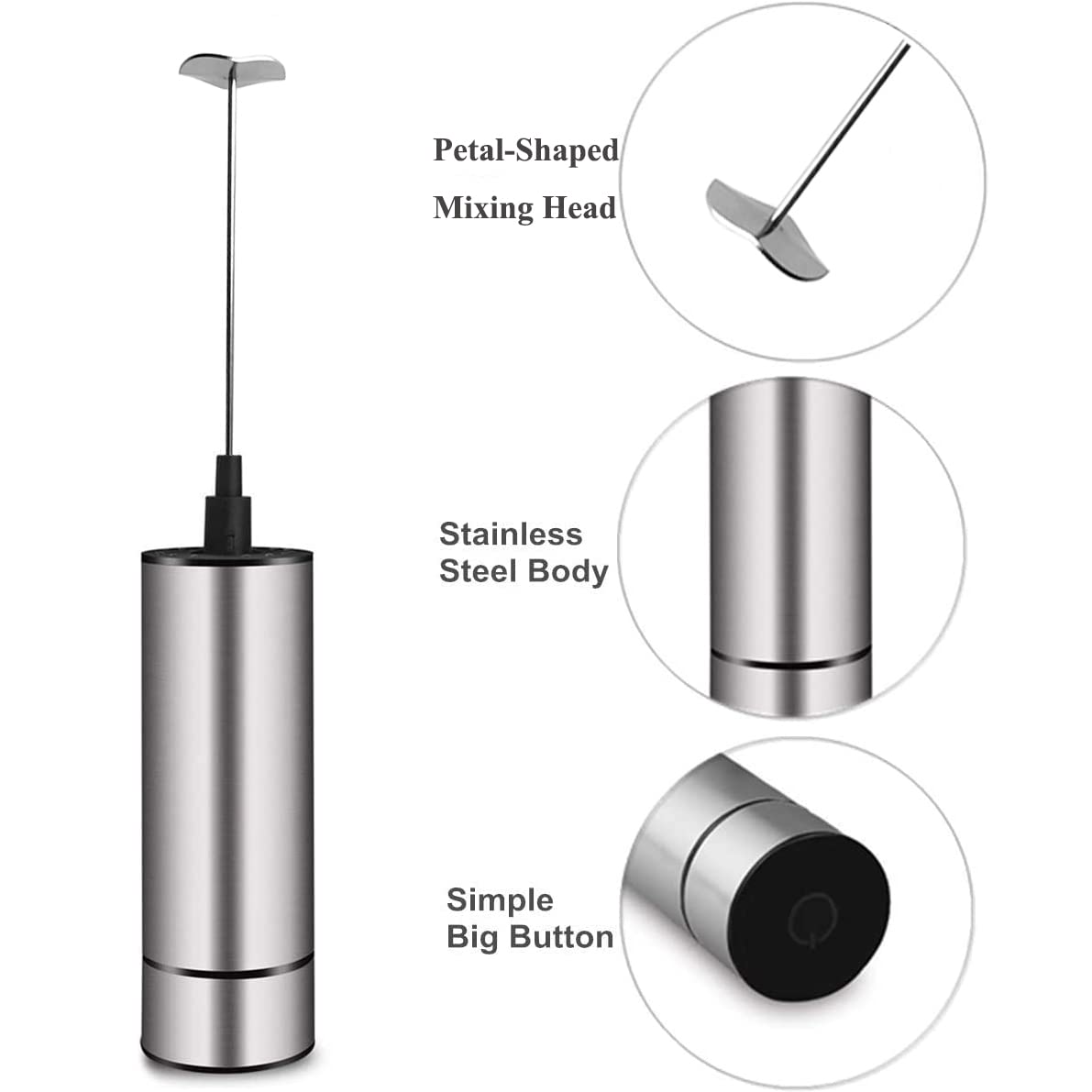 WAN-WAN Electric Mixer Handheld Battery Operated, Mini Electric Formula Mixer, Instant Beverage Mixer, Milk Powder Blender Stirrer, Baby Milk Mixer