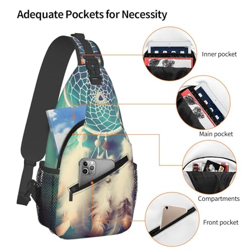 Bolso pequeño tipo sling para senderismo negro miniatura 4