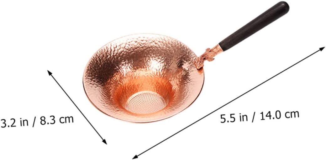 UPKOCH 3pcs Tea Infuser Wooden Handle Fish Pattern Tea Strainer for Decorative for Oolong