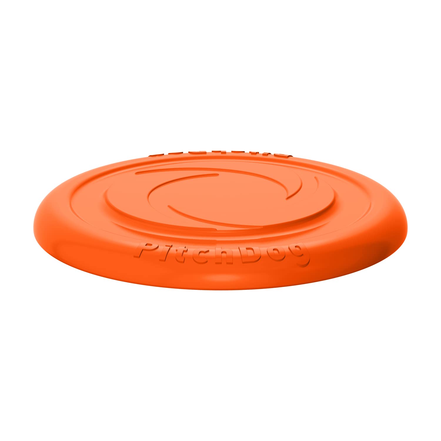 PillowPrim Disco para perros, Frisbee, juguete interactivo al aire libre, suave, goma natural, flotante, entrenamiento para perros, juguete de entrenamiento para perros, color naranja, 24 cm