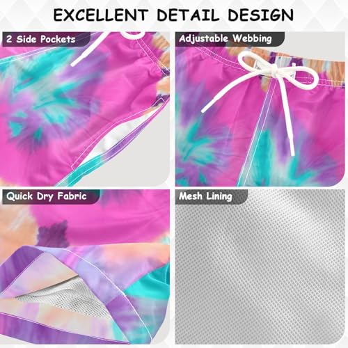 Boys Swim Trunks Purple Blue Tie Dye Toddler Swim Shorts Boys Bathing Suit Swimsuit Toddler Boy Swimwear 2T 202c16973