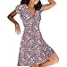 Zilosconcy Robe longue pour femme - Robe de cocktail élégante pour femme - Robe de plage pour femme - Robe d'été pour femme - Grande taille - Robe de fête pour femme, Orange, XL