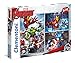 Clementoni - 25203.9 - Puzzle - Avengers Assemble - 3 en 1 - 144 Pièces