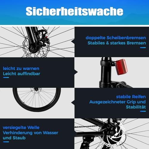 JAYEUW 26 Zoll Faltbares Mountainbike 21-Gang-MTB-Fahrrad Vollfederung Doppelscheibenbremsen Kohlenstoffstahl Faltbarer Rahmen Fahrrad Erwachsenes Mountainbike – Bild 7