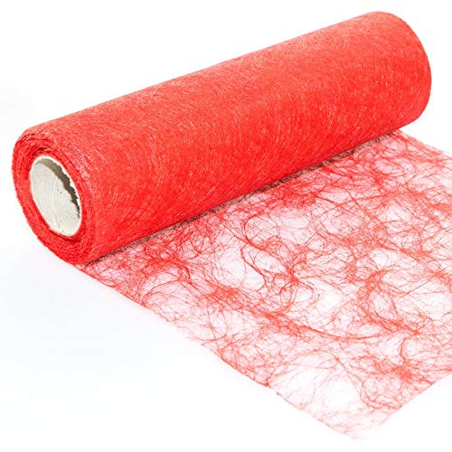 Protinam Table Runner, Synthetic Fibre, 3320 Fire Red, 5m