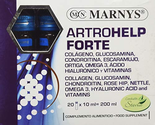 MARNYS Artrohelp Forte con Colágeno Flexibilidad de Huesos y Articulaciones 20 Viales