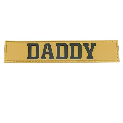 HighSpeedDaddy Morale Patches - Tactical Morale Patch for Dad - Hook and Loop Attach for Hats, Coats, Diaper Bags, Lunch Bags - Brown with Black Lettering - Rectangular Shaped PVC Patch - 5x1