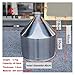 Funnel Stainless Steel 304 Thickening Wide-bore Large Funnel Grain Food Industrial Refining Machinery Funnel 40cm Capacity 40 L(C)