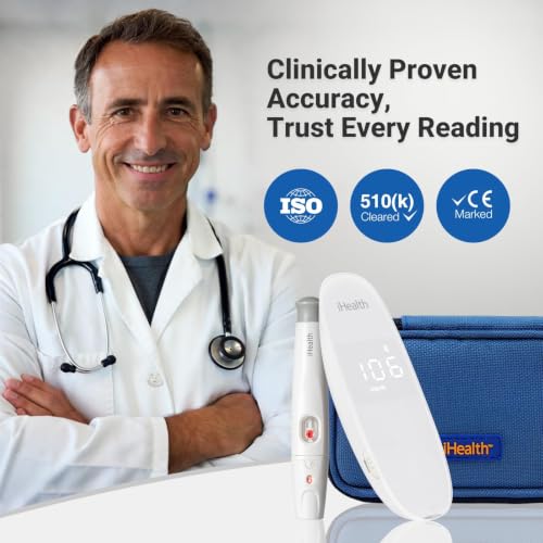 iHealth Gluco+ Wireless Smart Glucose Monitor Kit, 100 Strips & 100 Lancets - image 5