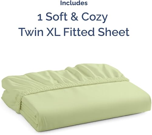 Miniatura 571 de King Fitted Bed Sheet - Bottom Single Fitted Sheet Only - Ultra-Soft Hotel Luxury Bedding w/ 8-16 Inch Deep Pockets - Breathable, Cooling & Wrinkle