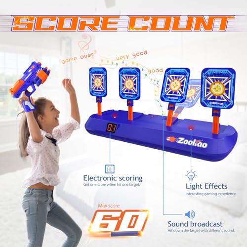 Cible de tir numérique électronique pistolet jouet fléchette mousse - 4