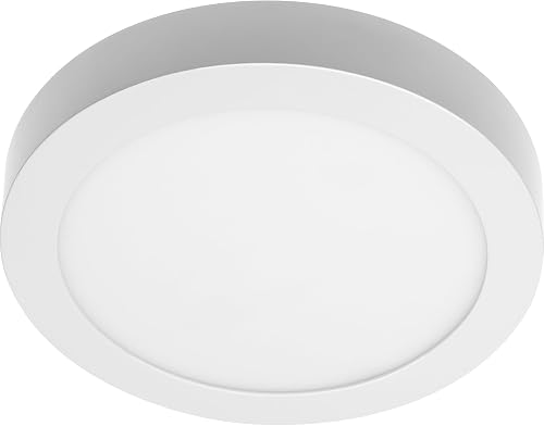 GTV Plafón LED de Superficie ORIS PLUS, Luz Cálida 3000K, Diseño Moderno Redondo