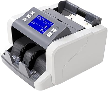 Bill Counter TFT Touch Display Fake Bill Inspection Single CIS Mixed Value Bill Counter MDC/SDC Counting Mode, Supports US Dollar/Euro/Pound/Japanese Yen, 5 Currency, MT/UV/MG/IR Counterfeit Money