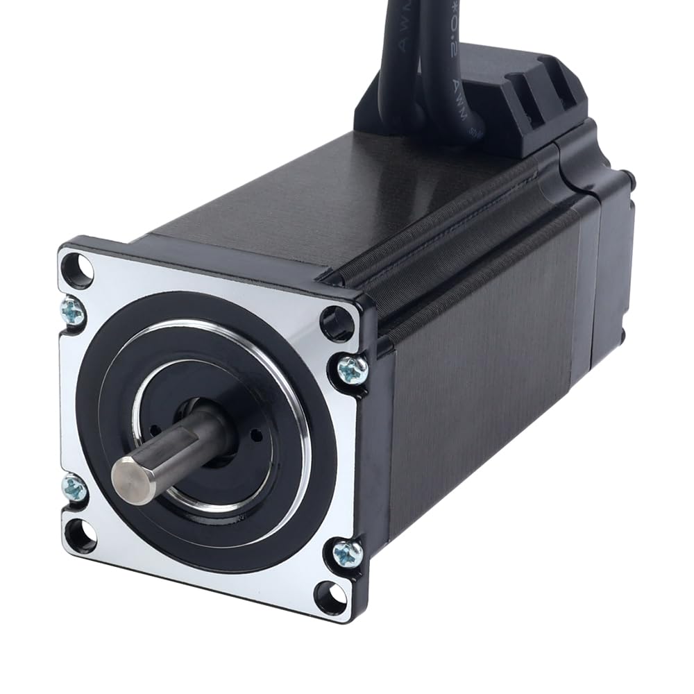 STEPPERONLINE Motore passo-passo a ciclo chiuso 1 asse CNC KIT 3.0 Nm/424.92oz.in 5.0A NEMA 23 con cavi da 1,5 metri e driver passo-passo a ciclo chiuso 0-7.0A 24-50VDC CL57Y-V20