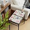 Mesa pequeña de camping plegable YihuiKo con patrón vintage de flores francesas miniatura 3