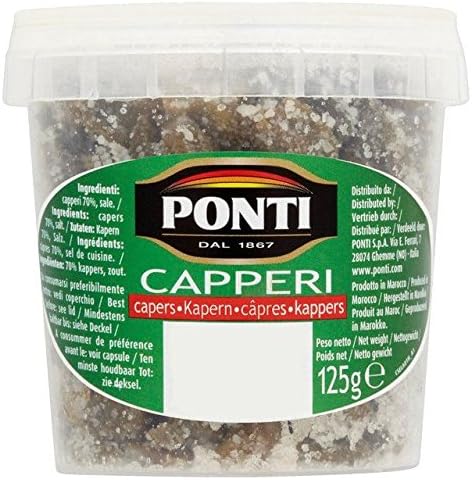 Ponti Capers In Salt 125g