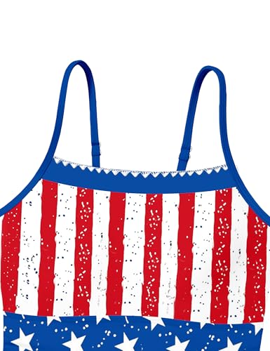 Image of BAVADER Girls Swimsuit One Piece Modest Girls Bathing Suit Solid Square Neck Ruched Adjustable Straps Padded Swimwear 9-16y